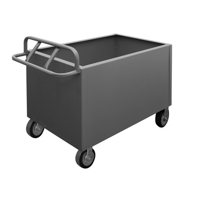 4 Sided Box Truck w/ 6" Mold-On Rubber Casters 
