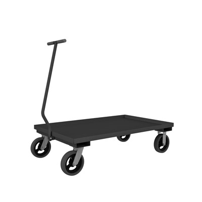 5th Wheel Truck with 8" Mold-On Rubber Wheels, Lips Up 
