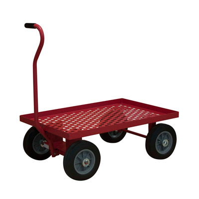 5th Wheel Truck with 10" Pneumatic Wheels & Perforated Deck, Lips Up (1,200 lbs. capacity)