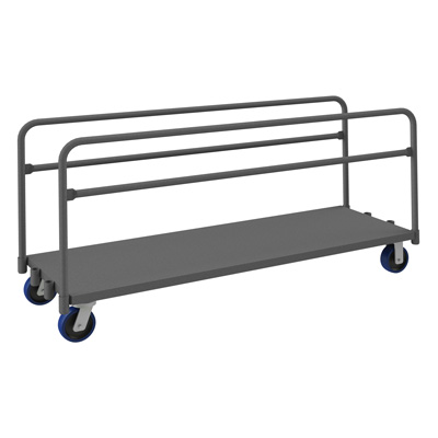 Platform Truck|6" Polyurethane Cstrs, Lips Down