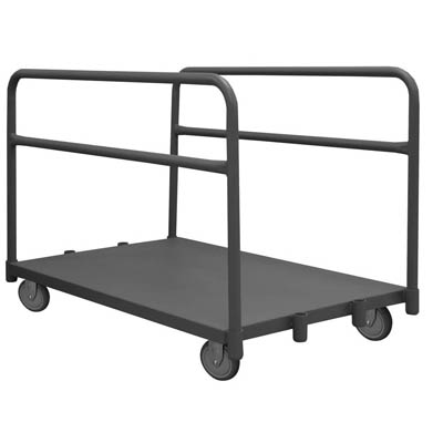 Platform Truck|5" Polyurethane Cstrs, Lips Down