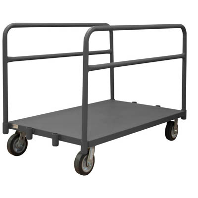Adjustable Panel Moving Trucks, 6" Mold-on Rubber Cstrs, Lips Down