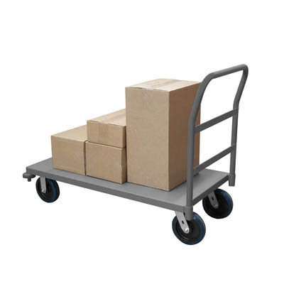 EPTRB Series,  Low Deck Stock Truck, Lips Down 8" Polyurethane Cstrs, Front Bumpers