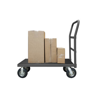 EPT Series, Low Deck Stock Truck, Rubber Deck Matting, 8" Pneumatic Cstrs