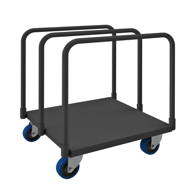 Panel Moving Trucks w/ 5" Polyurethane Casters & Solid Deck
