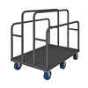 Panel Moving Trucks w/ 6' Polyurethane Casters & Solid Deck