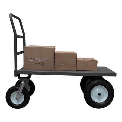 Low Deck Stock Truck, Lips Down, 12"|15" Pneumatic Cstrs