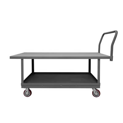 High Deck Platform Truck|5" Polyurethane Cstrs