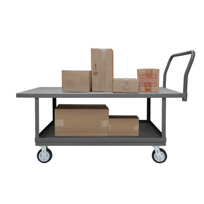 High Deck Platform Truck|6" Mold-On Rubber Cstrs