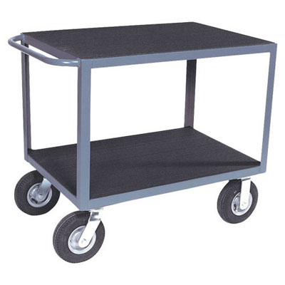 2 Shelf Instrument Cart w/ Vinyl Matting on Shelves, 24"W