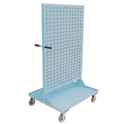 Removable Plastic Bin Cart, 30"W