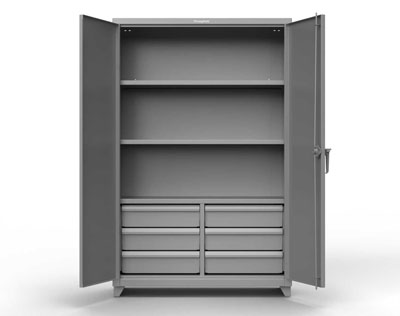 48"W Lean Series Storage Cabinet w/6 Drawers