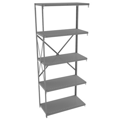 5 Shelf Q-Line Shelving Open Adder Unit - 20 Gauge, 36"W