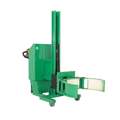 Drum Lift & Rotator - Fully Powered Lift/Rotate/Drive, Grip Connection, Counterweighted, 1000 lb. Capacity