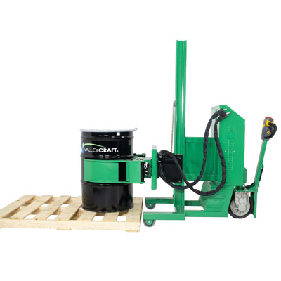 Drum Lift & Rotator - Fully Powered Lift/Rotate/Drive, Grip Connection, Counterweighted, 1000 lb. Capacity