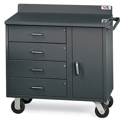 Mobile Workbench, 36" Wide, 14ga Steel