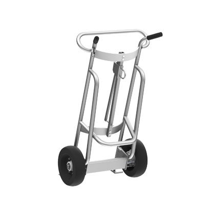 Aluminum 2-Wheel Drum Hand Truck, 1000 lb. Capacity