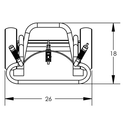 Aluminum 2-Wheel Drum Hand Truck, 1000 lb. Capacity