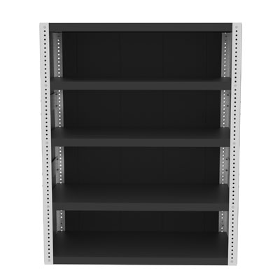 48" Wide, 12ga Heavy Duty Enclosed Shelving