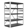 48'W x 24'D, 12ga Heavy Duty Open Shelving