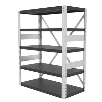 48"W x 24"D, 12ga Heavy Duty Open Shelving