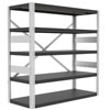 60'W x 24'D, 12ga Heavy Duty Open Shelving