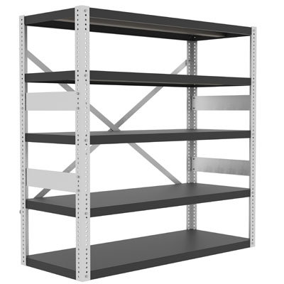 60"W x 24"D, 12ga Heavy Duty Open Shelving