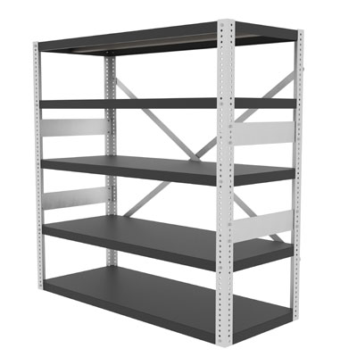 60"W x 24"D, 12ga Heavy Duty Open Shelving