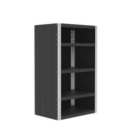 36"W x 18"D, 12ga Heavy Duty Enclosed Shelving