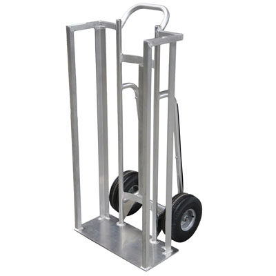 2-Wheel Deluxe Aluminum Hand Truck with Side Guards 