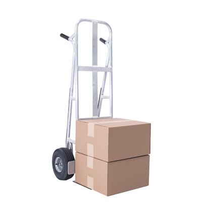 2-Wheel, Aluminum, Commercial Hand Truck,  Pneumatic Wheels, 600 lb. Capacity
