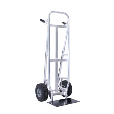 2-Wheel, Aluminum, Commercial Hand Truck, Curved Back for Beverage/Keg/Cylinders