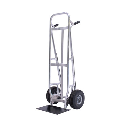 2-Wheel, Aluminum, Commercial Hand Truck, Curved Back for Beverage/Keg/Cylinders