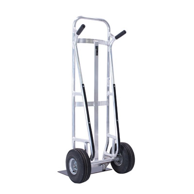 2-Wheel, Aluminum, Commercial Hand Truck, Curved Back for Beverage/Keg/Cylinders