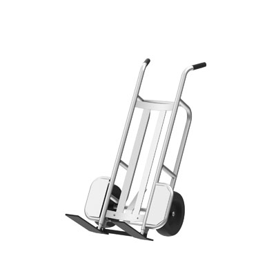 2-Wheel, Aluminum, Pallet Hand Truck, 1000 lb. Capacity, Spring-Loaded Pallet Forks