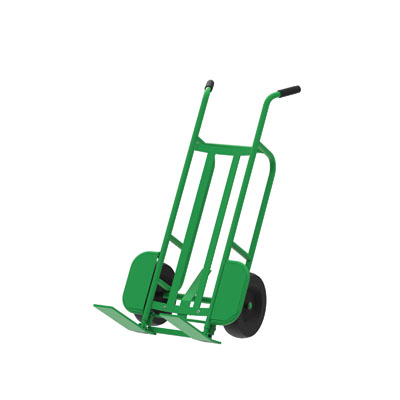 2-Wheel, Steel, Pallet Hand Truck, 1000 lb. Capacity, Spring-Loaded Pallet Forks
