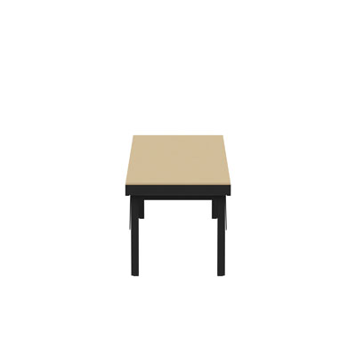 Adjustable Height, 96" Wide, 14ga Work Tables, Wood Top