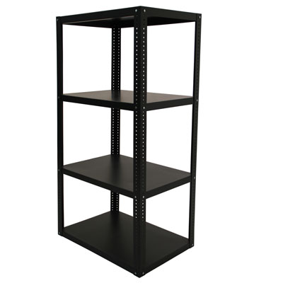 Industrial 16 Gauge Steel Shelving, 60" High, 4 Shelves, 1,500 lb Capacity