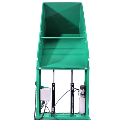 Box Dumper - 230V, 51" x 48" Chute, 36" - 72" Dump Height, 2000 lbs. - 6000 lbs. Capacity