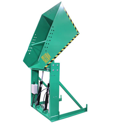 Box Dumper - 230V, 51" x 48" Chute, 36" - 72" Dump Height, 2000 lbs. - 6000 lbs. Capacity