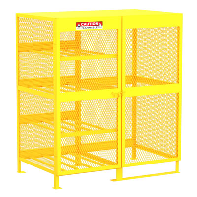 Gas Cylinder Storage Cabinet - Horizontal/Vertical Combo
