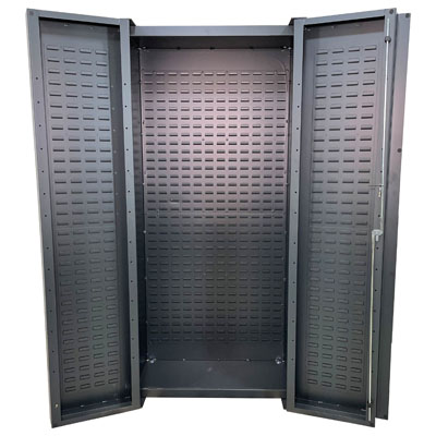 14 Gauge, Full Louvered Back & Doors, Empty