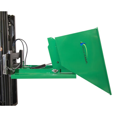 Powered Self Dumping Hopper Forklift Attachement