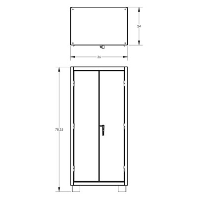 12 gauge Heavy Duty Cabinets with Door Bins