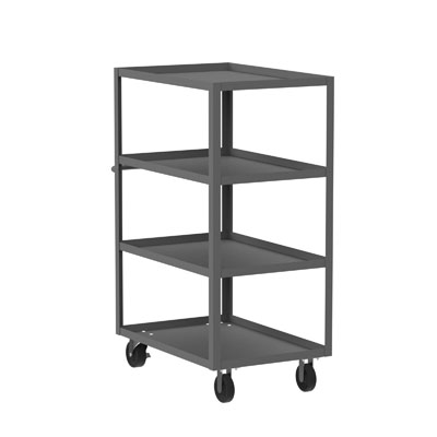 12 gauge, 4-Shelf Cart/Truck, All Lips Up or Flush Top Shelf
