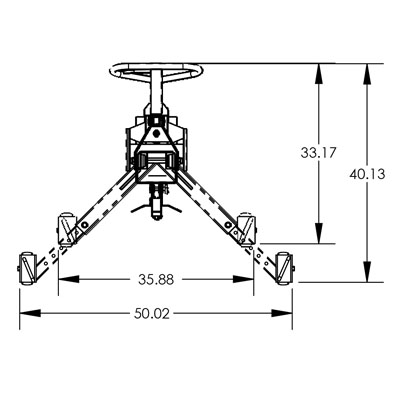Deluxe Drum Lift & Transporter, Steel/Plastic/Fiber Drums, 800 lb. Capacity