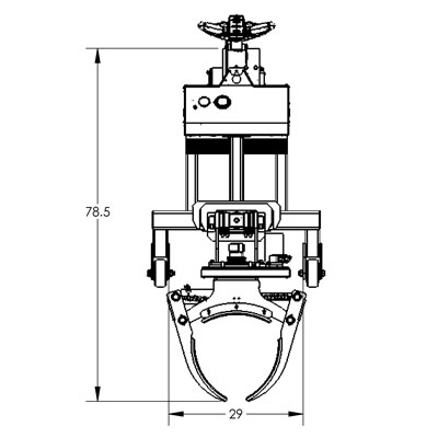 Deluxe Telescopic Fully Powered Drum Rotator & Lift