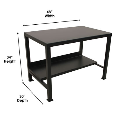 Welded Steel Work Table, 3,000 lb. Capacity