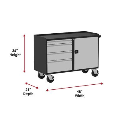 48" Deluxe Mobile Workbench