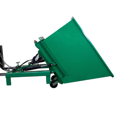 Forklift Attachment for Powered Self-Dumping System 